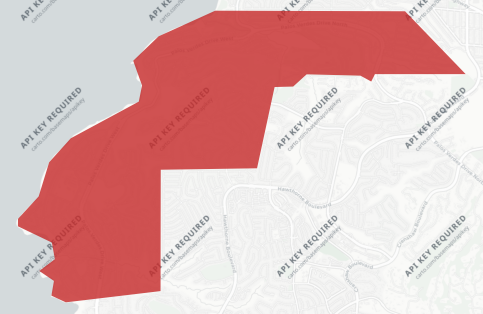 City of Palos Verdes Estates Measure PF results map