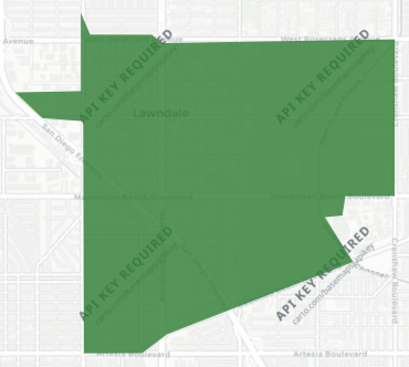 Lawndale Elementary School District Measure LL results map