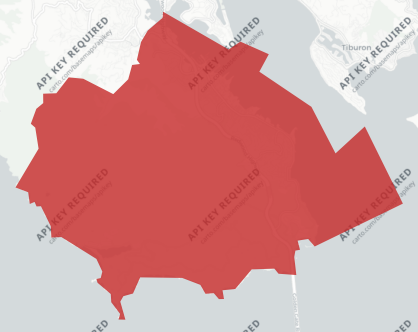 Sausalito Marin City School District Measure I results map