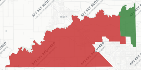 Salida Fire Protection District Measure J results map
