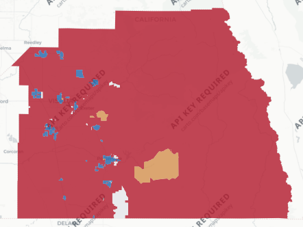 Tulare County precinct map
